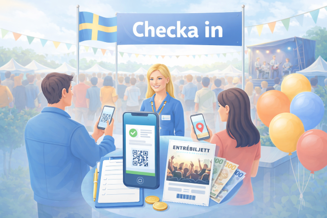 QR-kod incheckning — snabbare och smidigare event